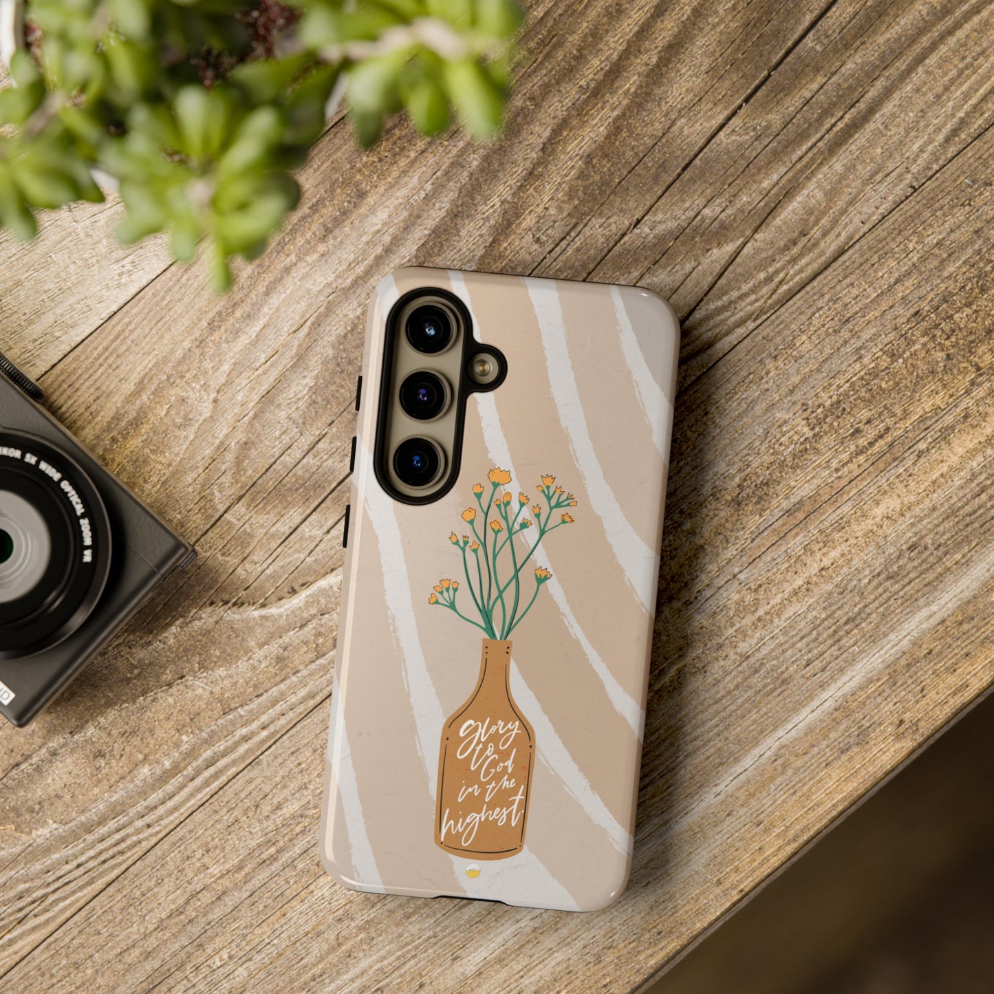 Glory to God in the Highest, Luke 2:14 Bible Verse Phone Case