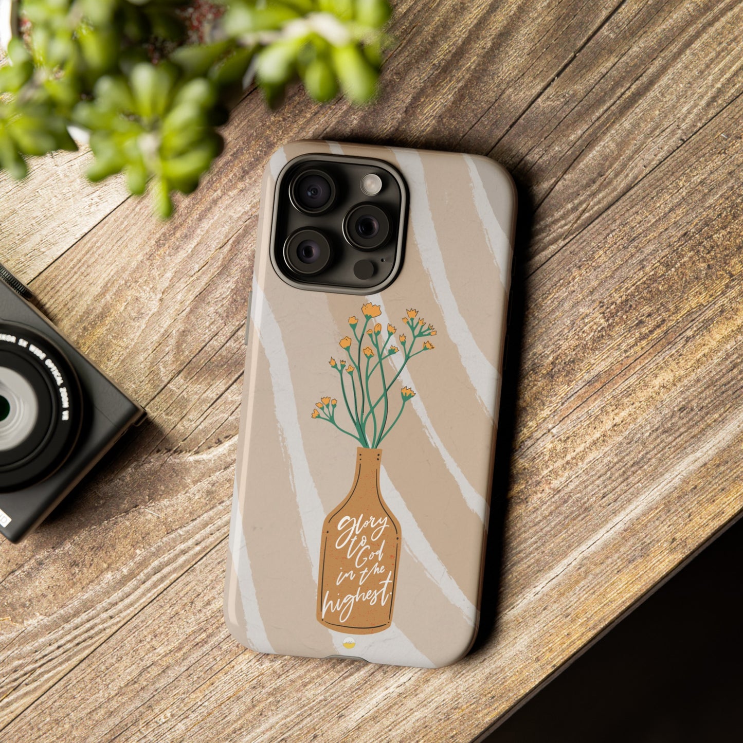 Glory to God in the Highest, Luke 2:14 Bible Verse Phone Case