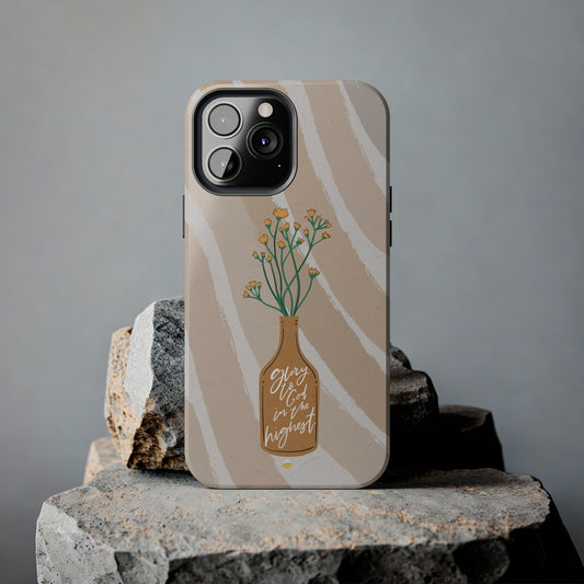Glory to God in the Highest, Luke 2:14 Bible Verse Phone Case