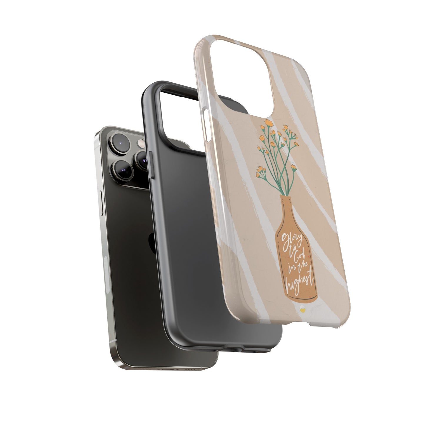 Glory to God in the Highest, Luke 2:14 Bible Verse Phone Case