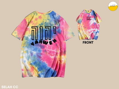 Yahweh Tie Dye Unisex Shirt, YHWH Hebrew Christian Shirt