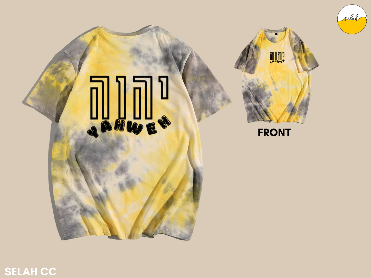 Yahweh Tie Dye Unisex Shirt, YHWH Hebrew Christian Shirt