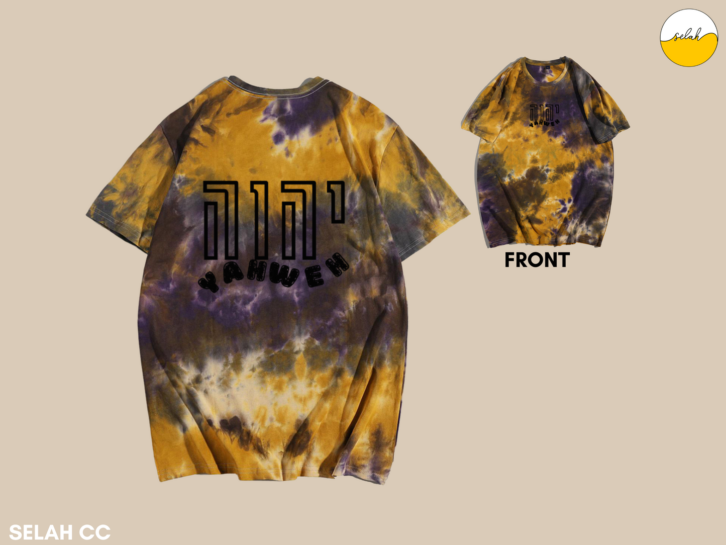 Yahweh Tie Dye Unisex Shirt, YHWH Hebrew Christian Shirt