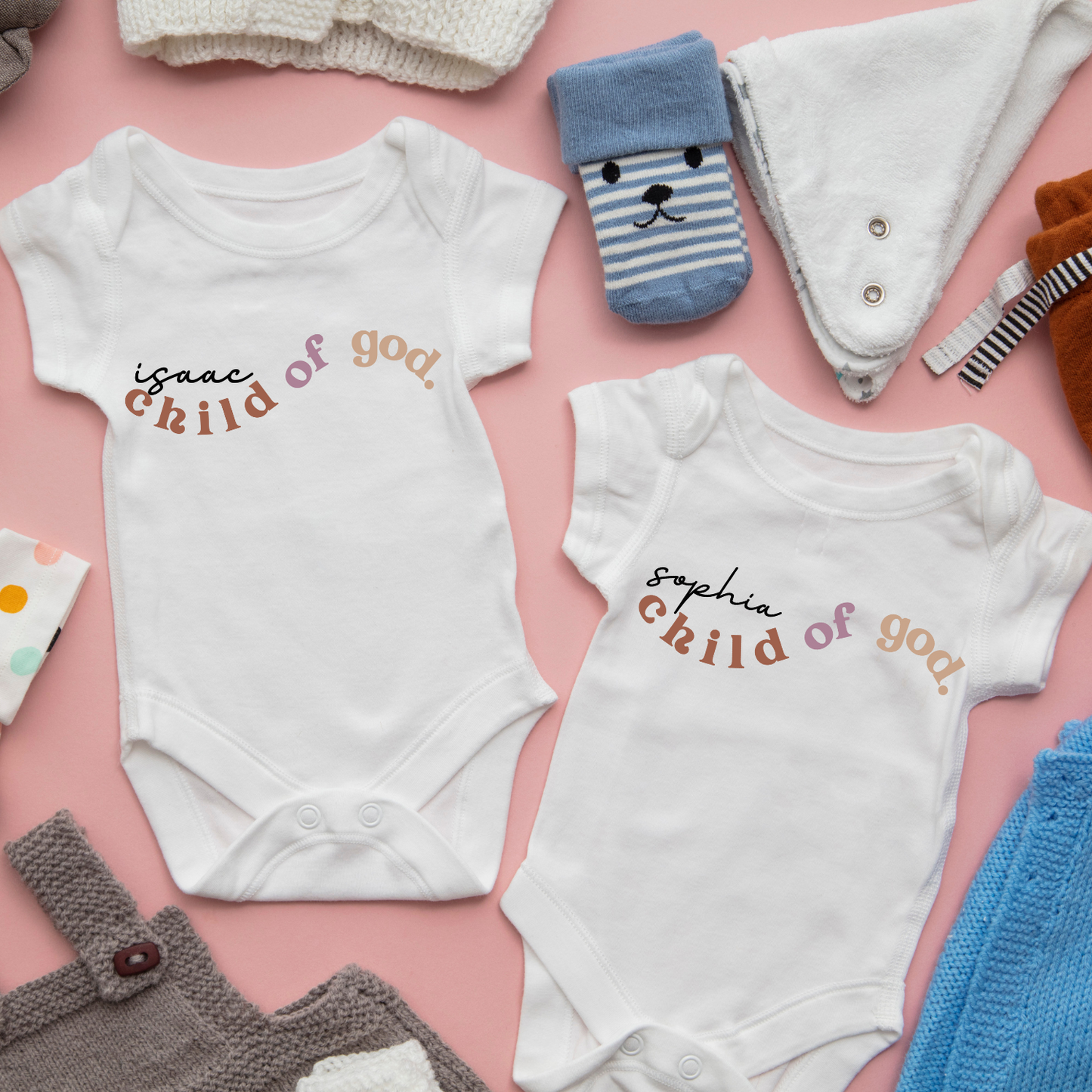 I'm a Child of God Custom Name Onesie | Personalized Bible Verse Bodysuit 3M - 18M
