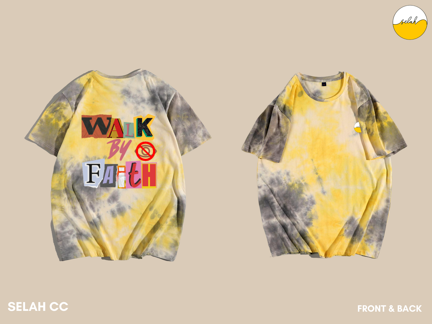 I walk by faith not by Sight Retro Tie Dye Unisex T-Shirts, 2 Corinthians 5:7 Bible Verse Shirt