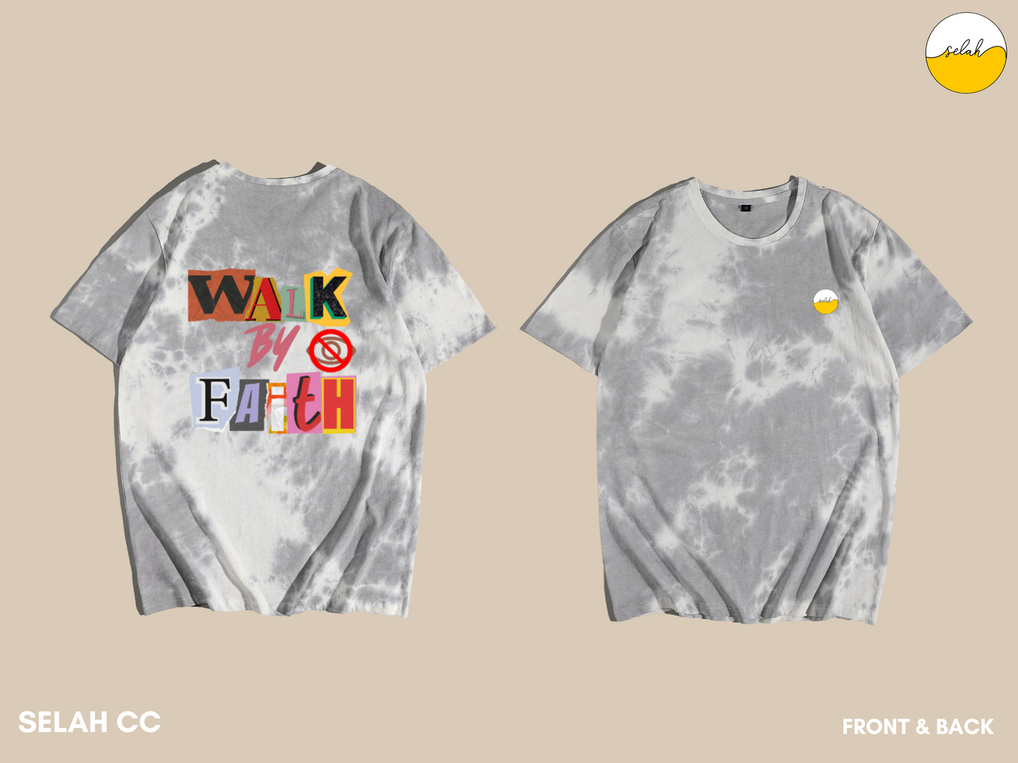 I walk by faith not by Sight Retro Tie Dye Unisex T-Shirts, 2 Corinthians 5:7 Bible Verse Shirt