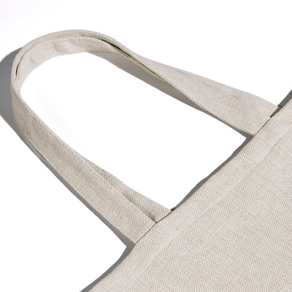 Fruits of the Spirit Cotton Linen Tote Bags with Inner Zippered Pocket, Galatians 5:25 Bible Verse