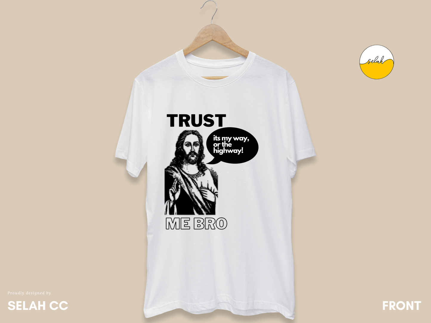 Trust God Bro Shirt, Jesus is the way truth light T-Shirt | Funny Meme Jesus Shirt | Christian Streetwear